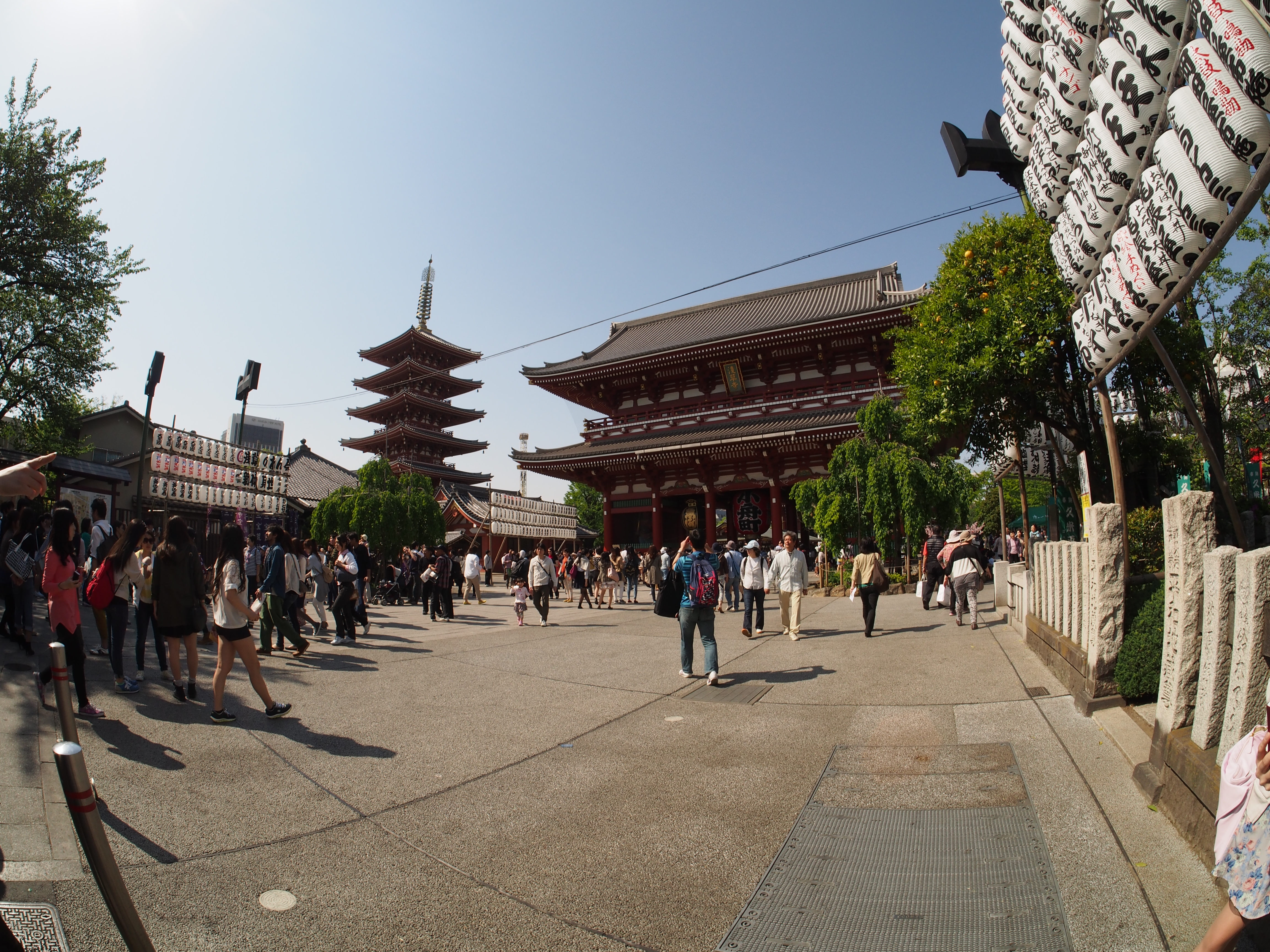 Senso-ji Temple . Tokyo , Asakusa , Japan .