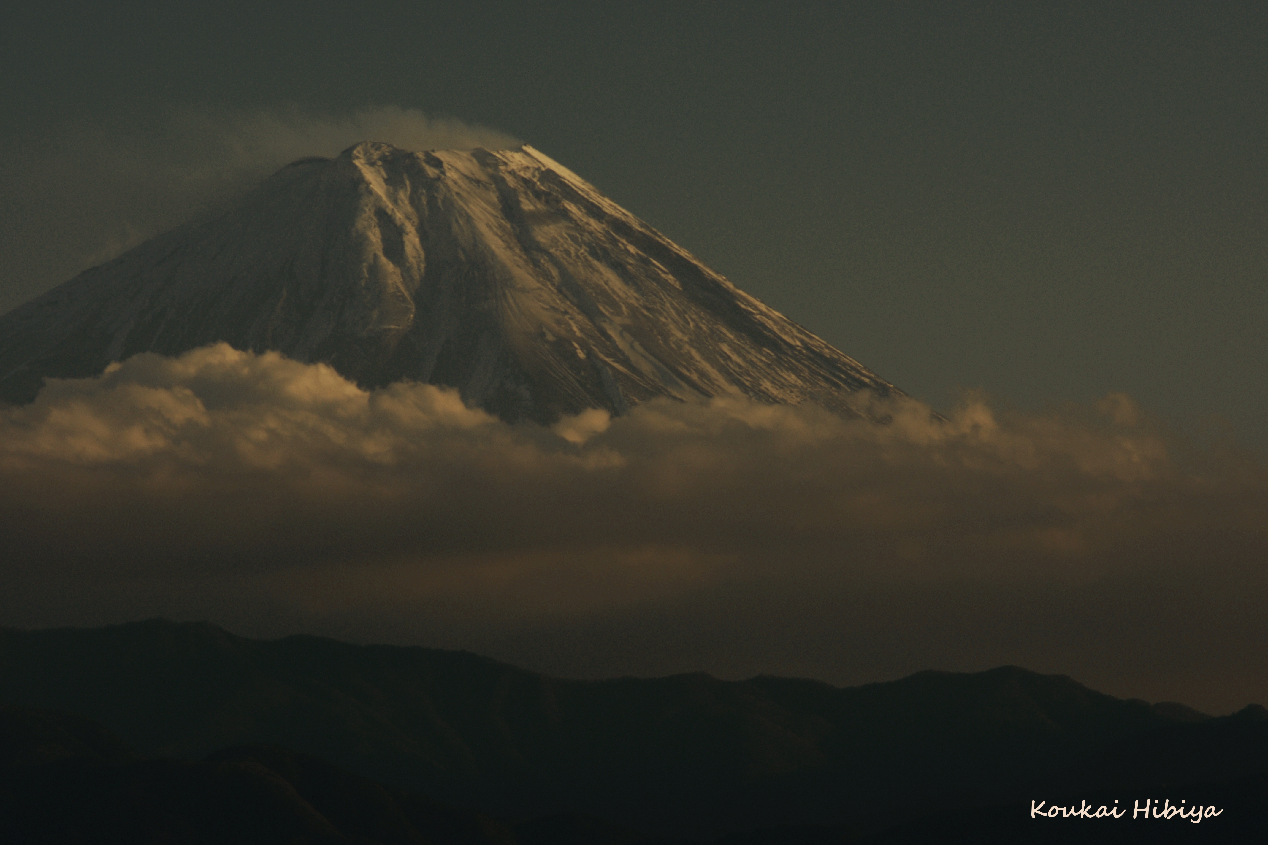 富士山2015大晦日夕方