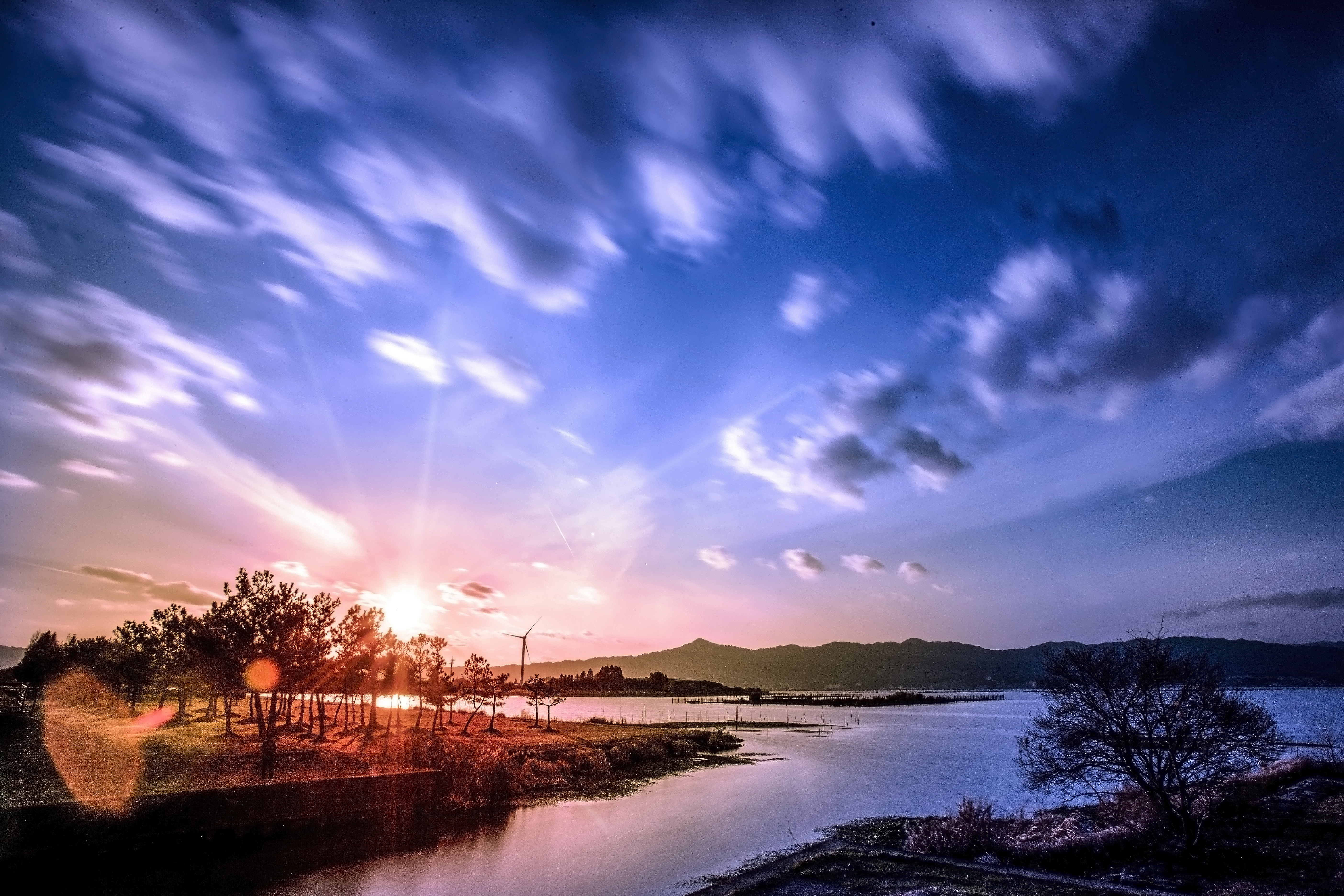 夕暮れの色