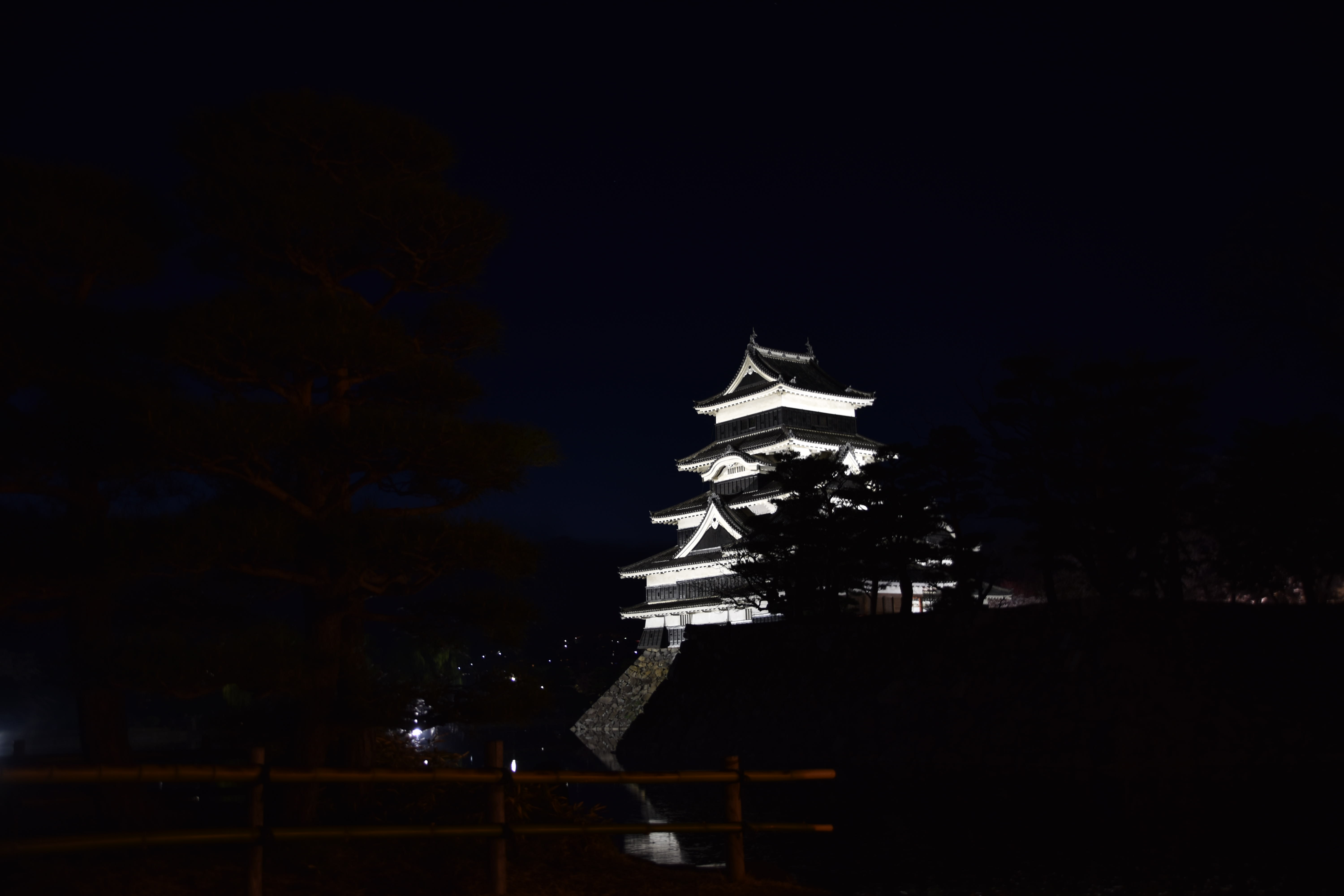 松本城夜景