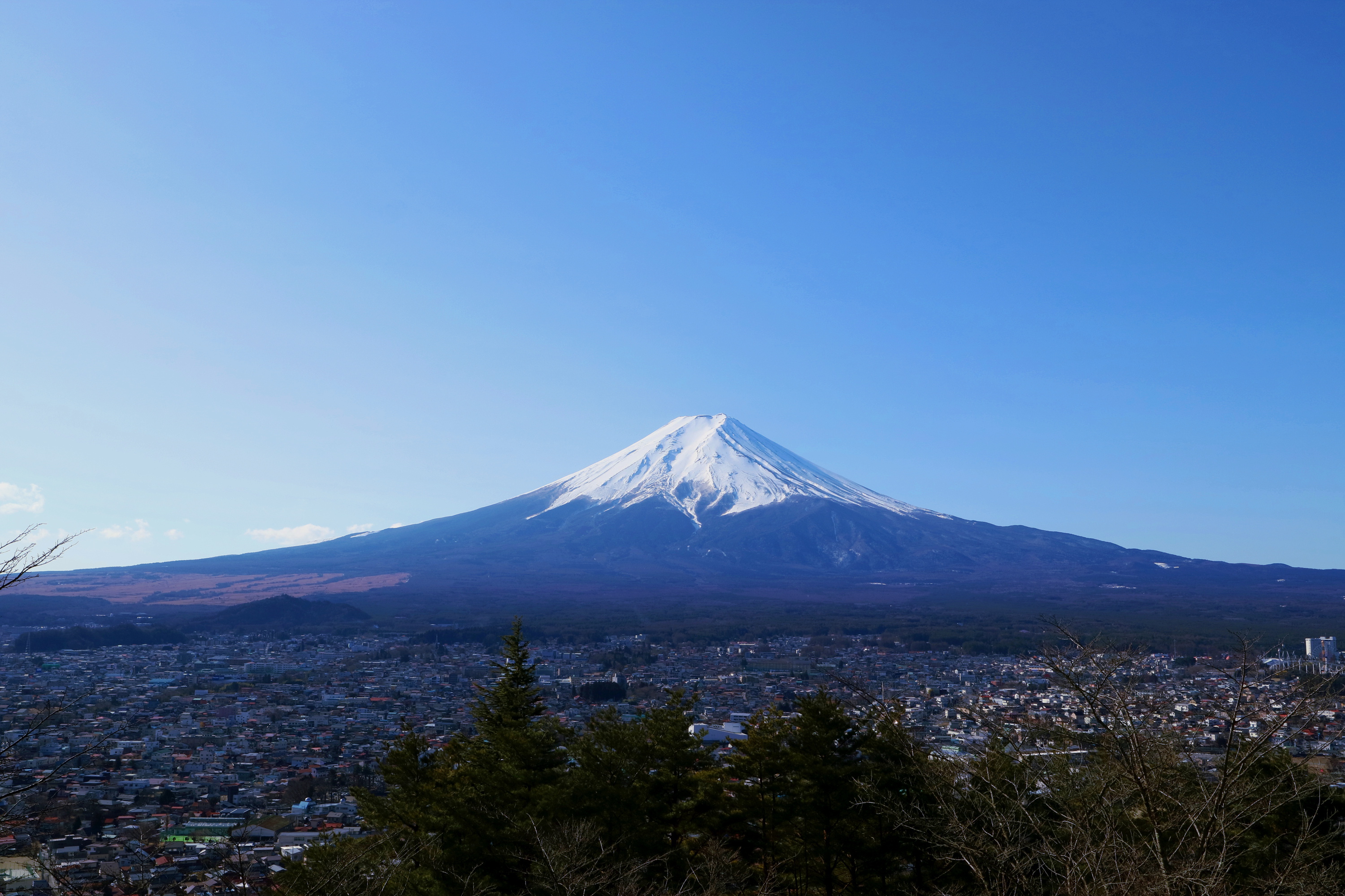朝倉山浅間公園からの富士山
