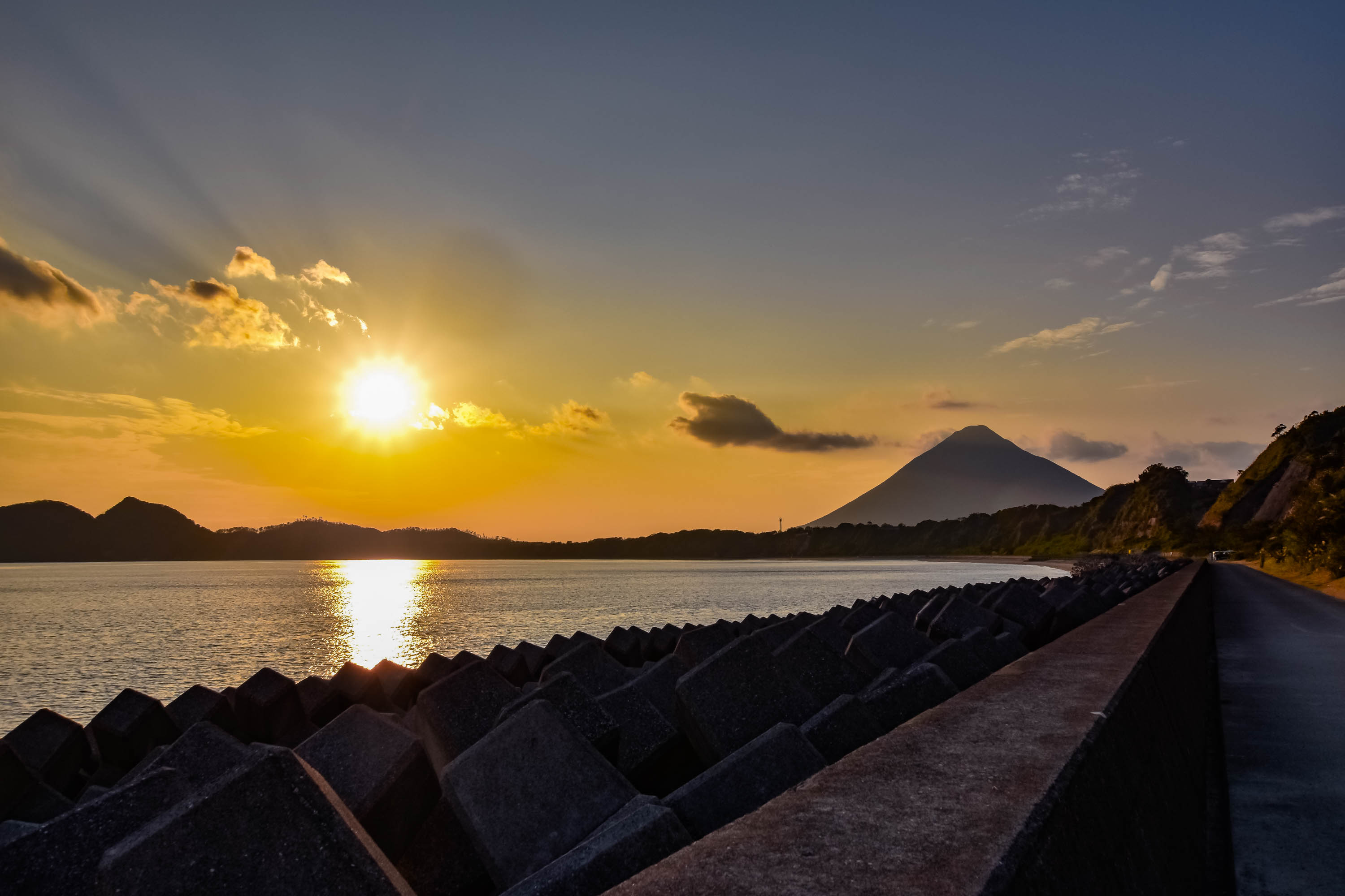 南薩の夕陽