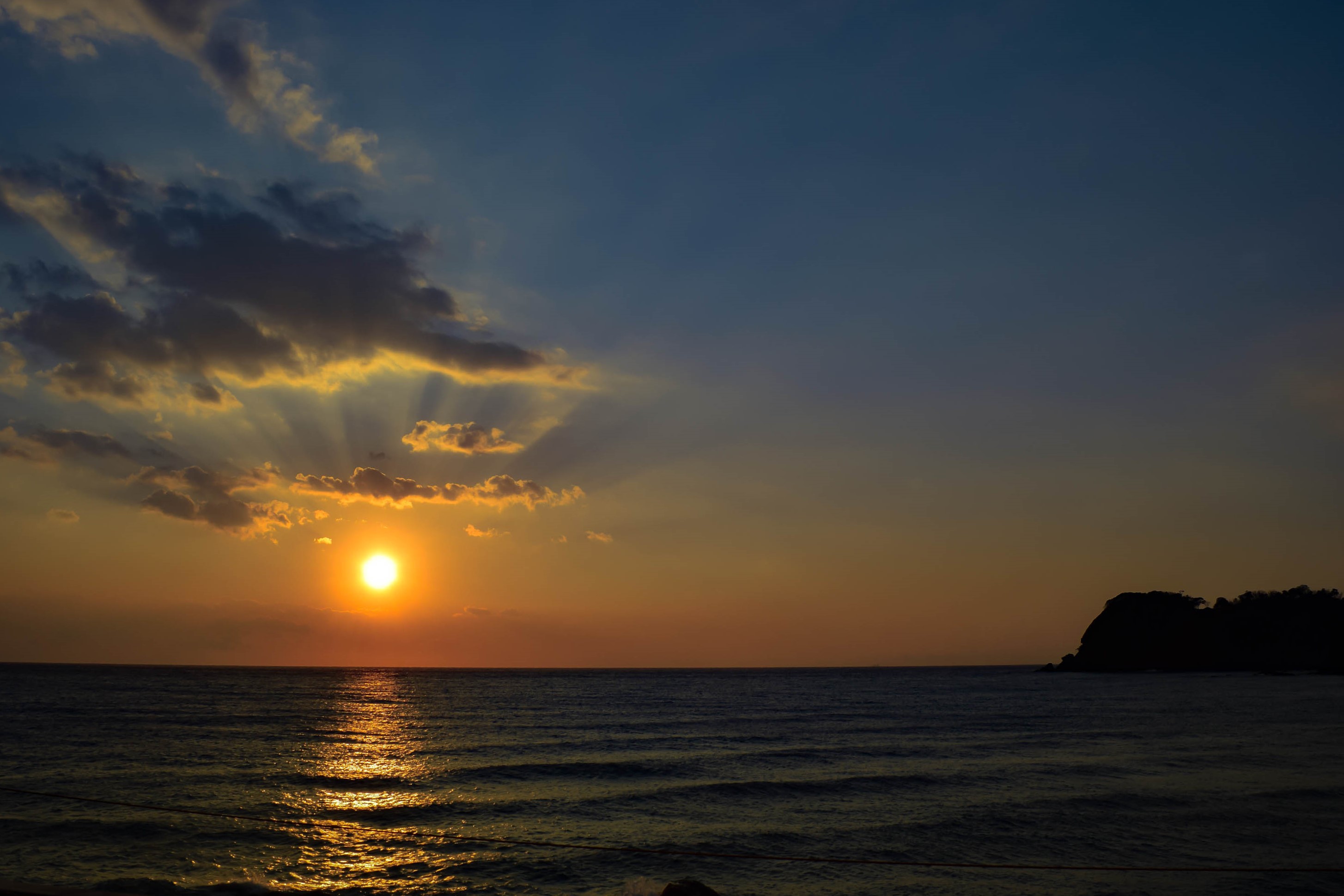 西伊豆の夕陽