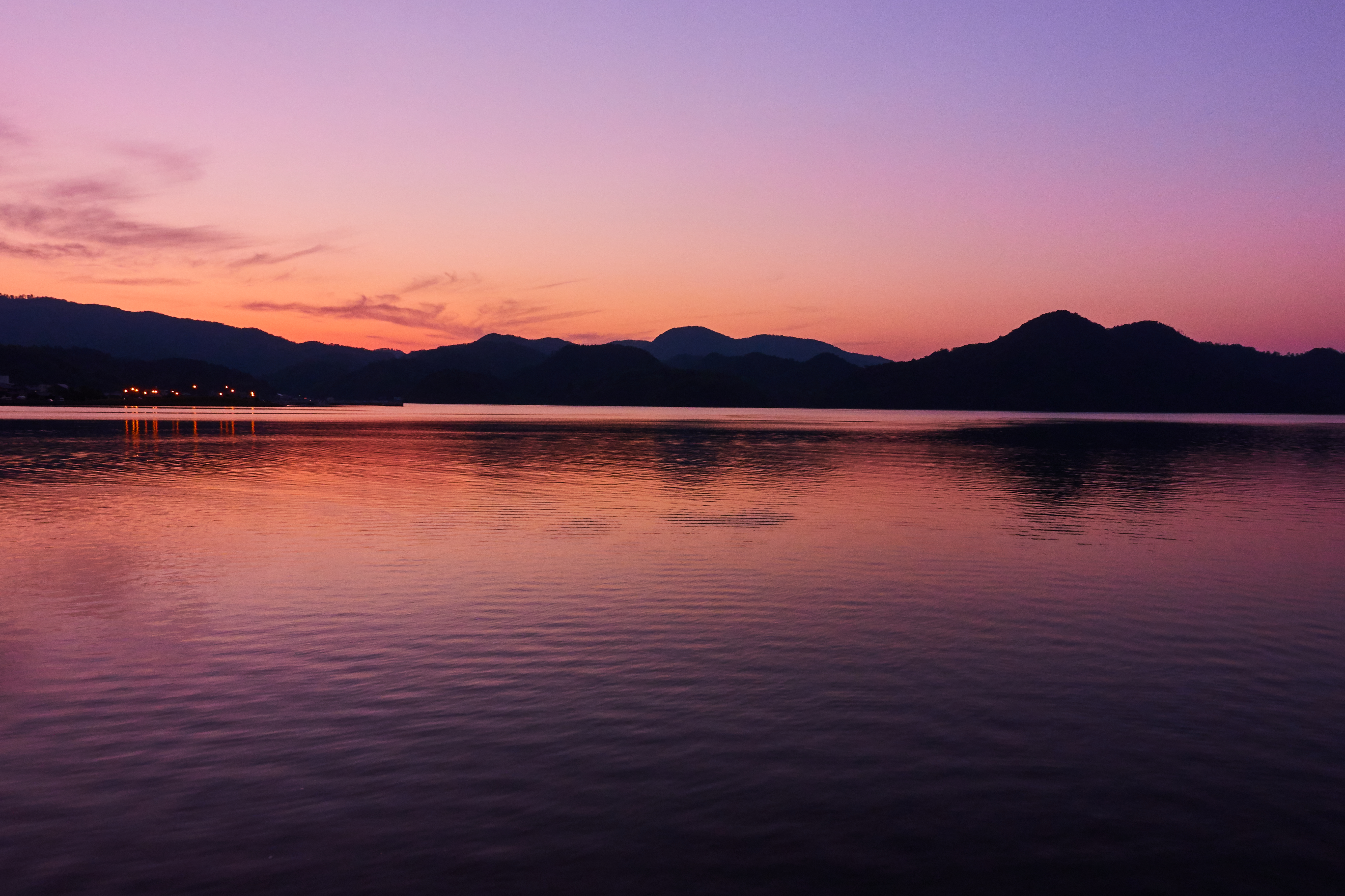 2018.4.29 京都府北部 久美浜湾 夕焼け