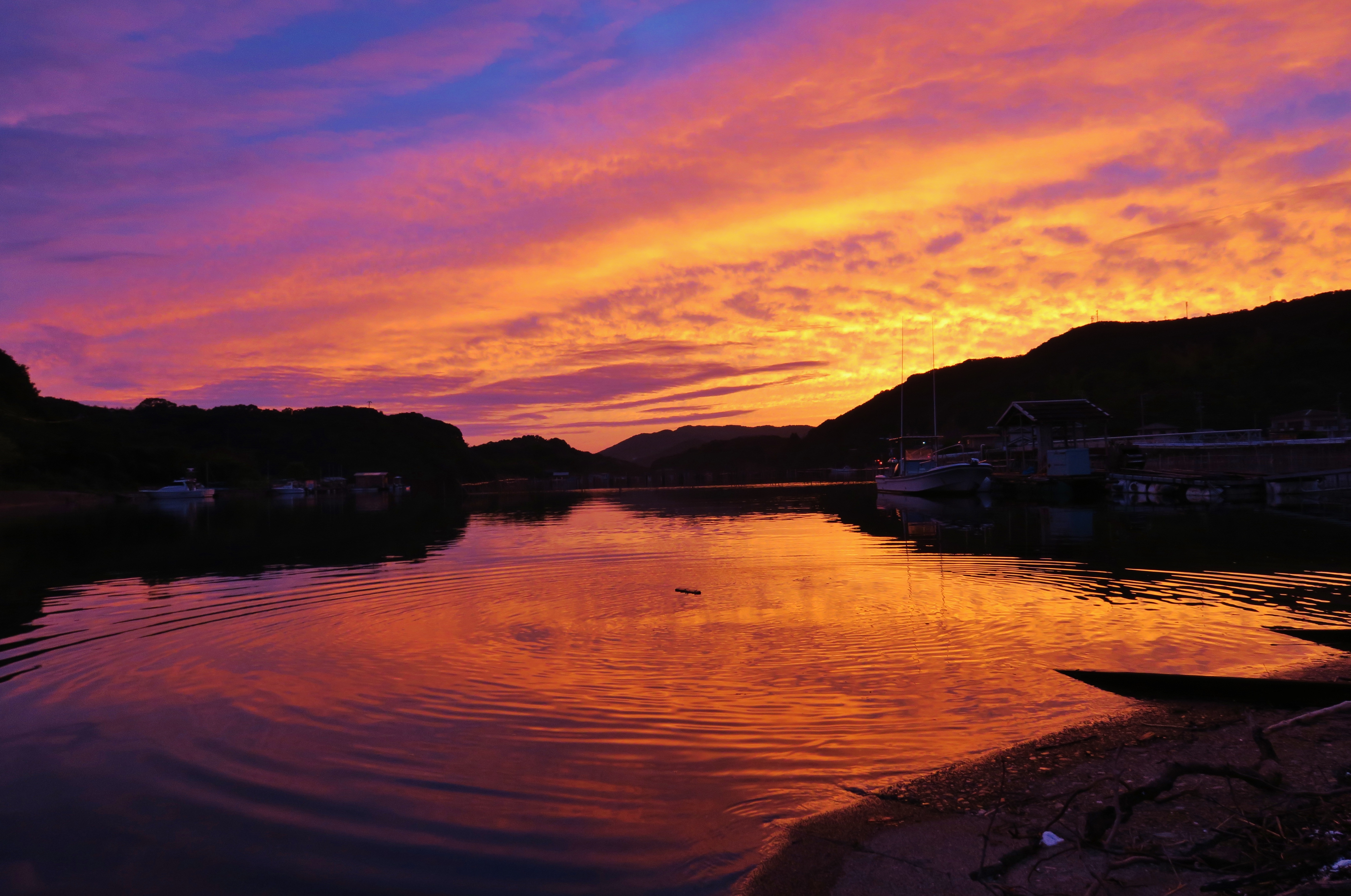 秋の夕焼け