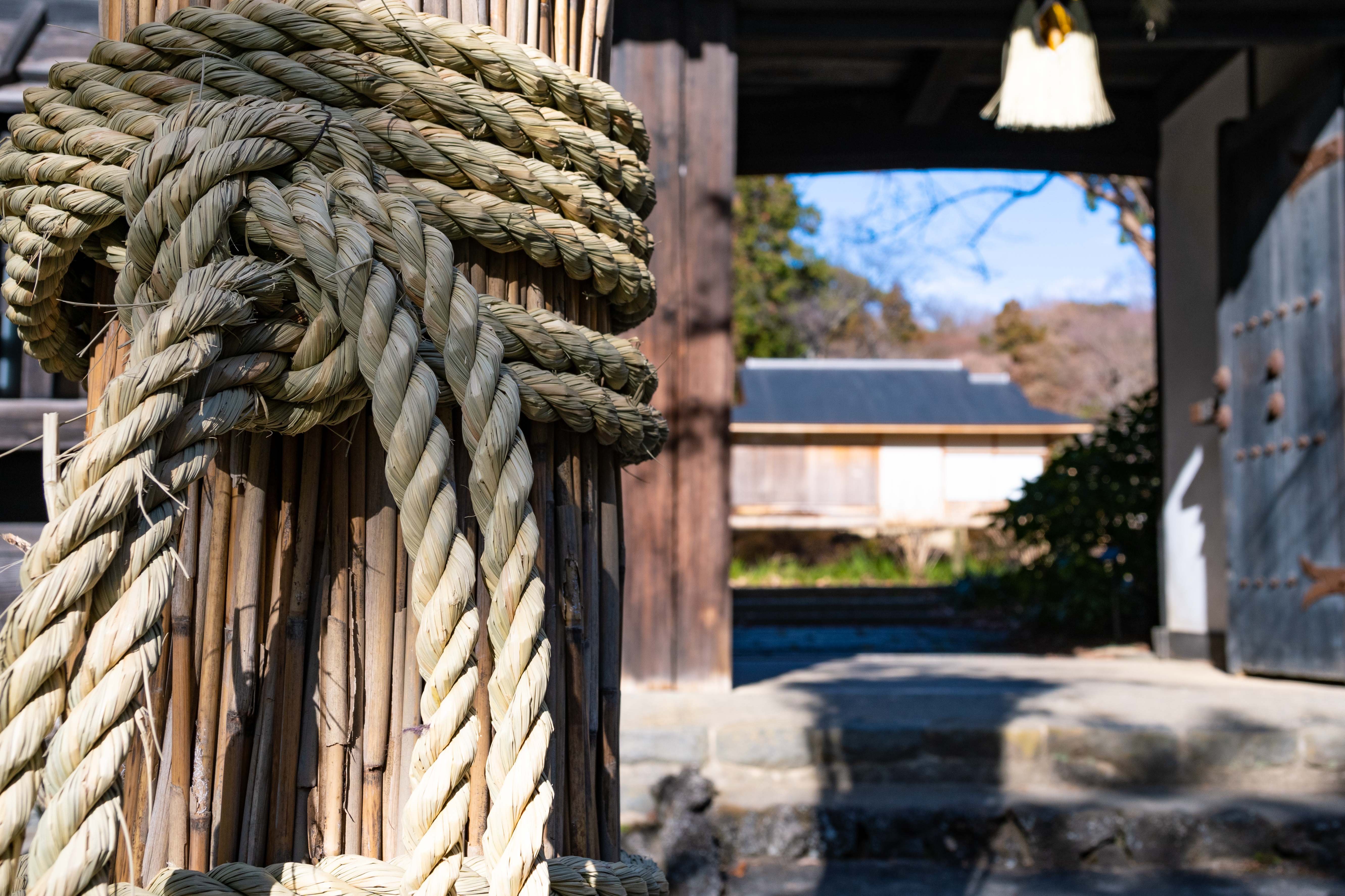旧兼松家武家屋敷門の新年