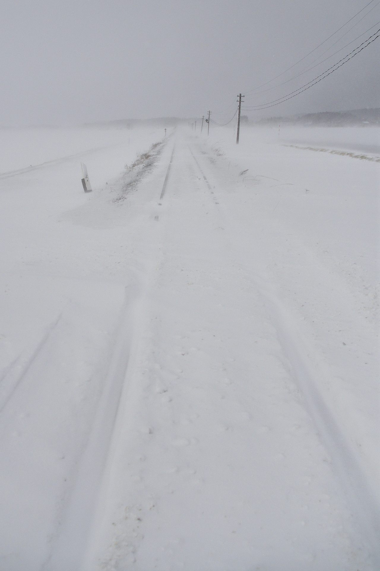 雪の線路