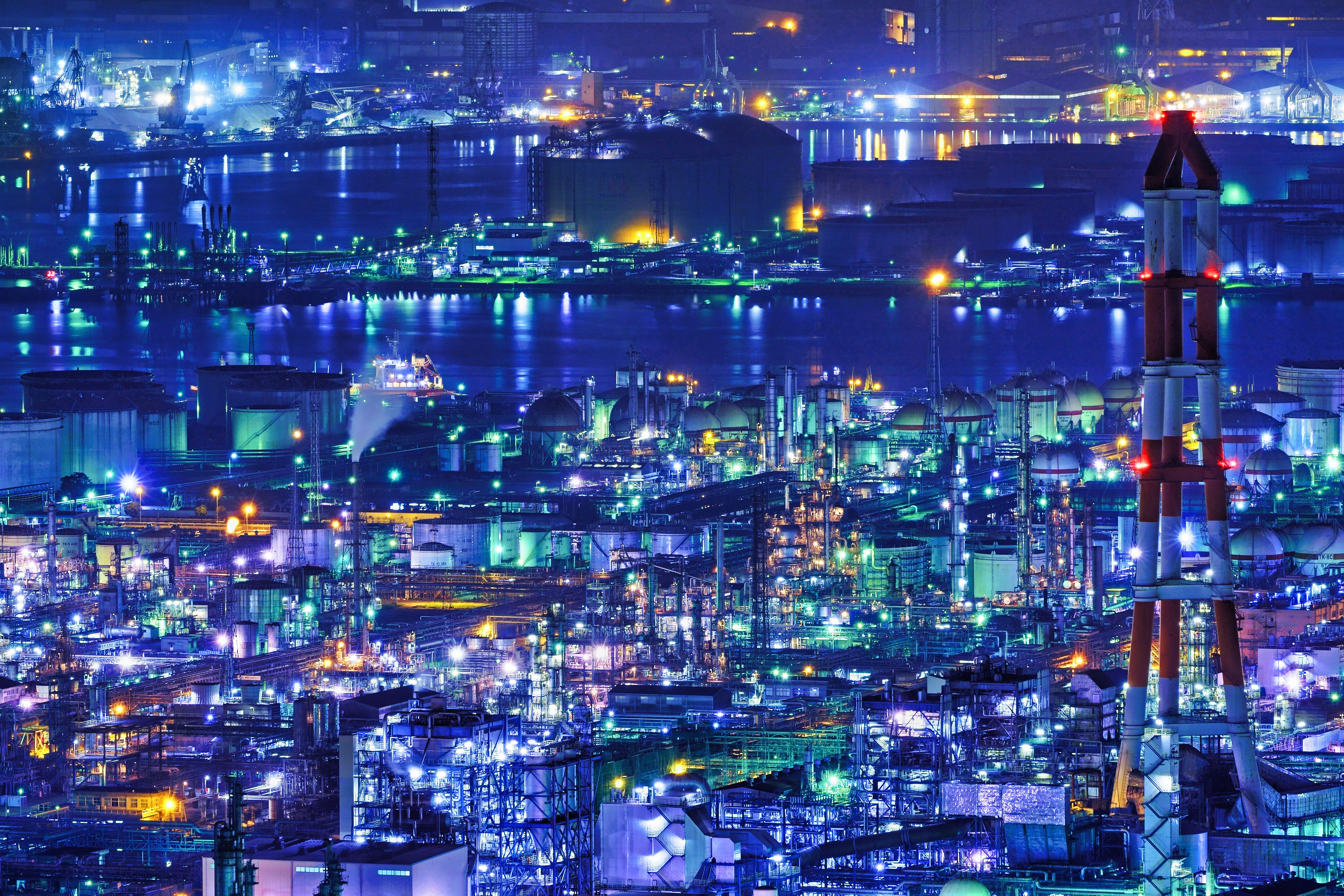 工場夜景