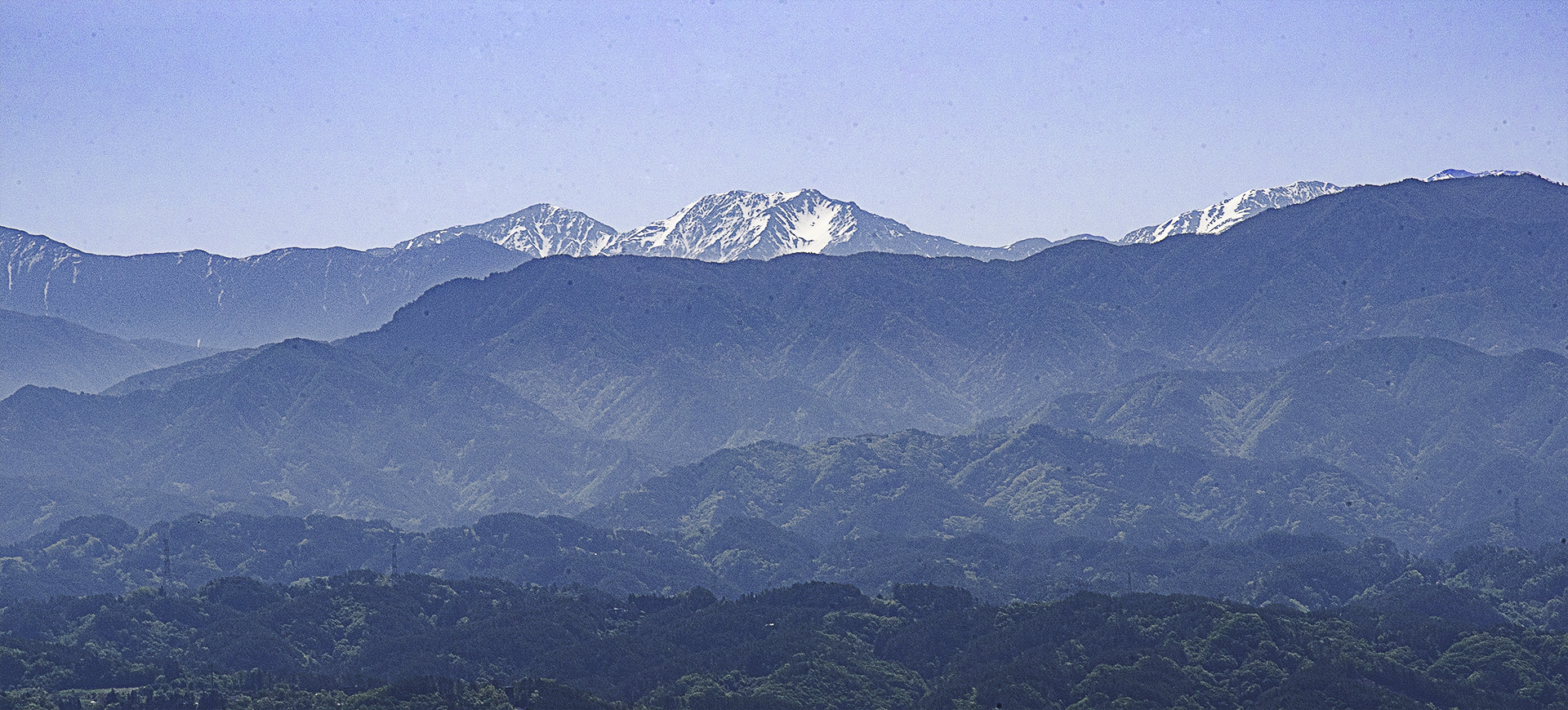 名峰 悪沢岳と赤石岳