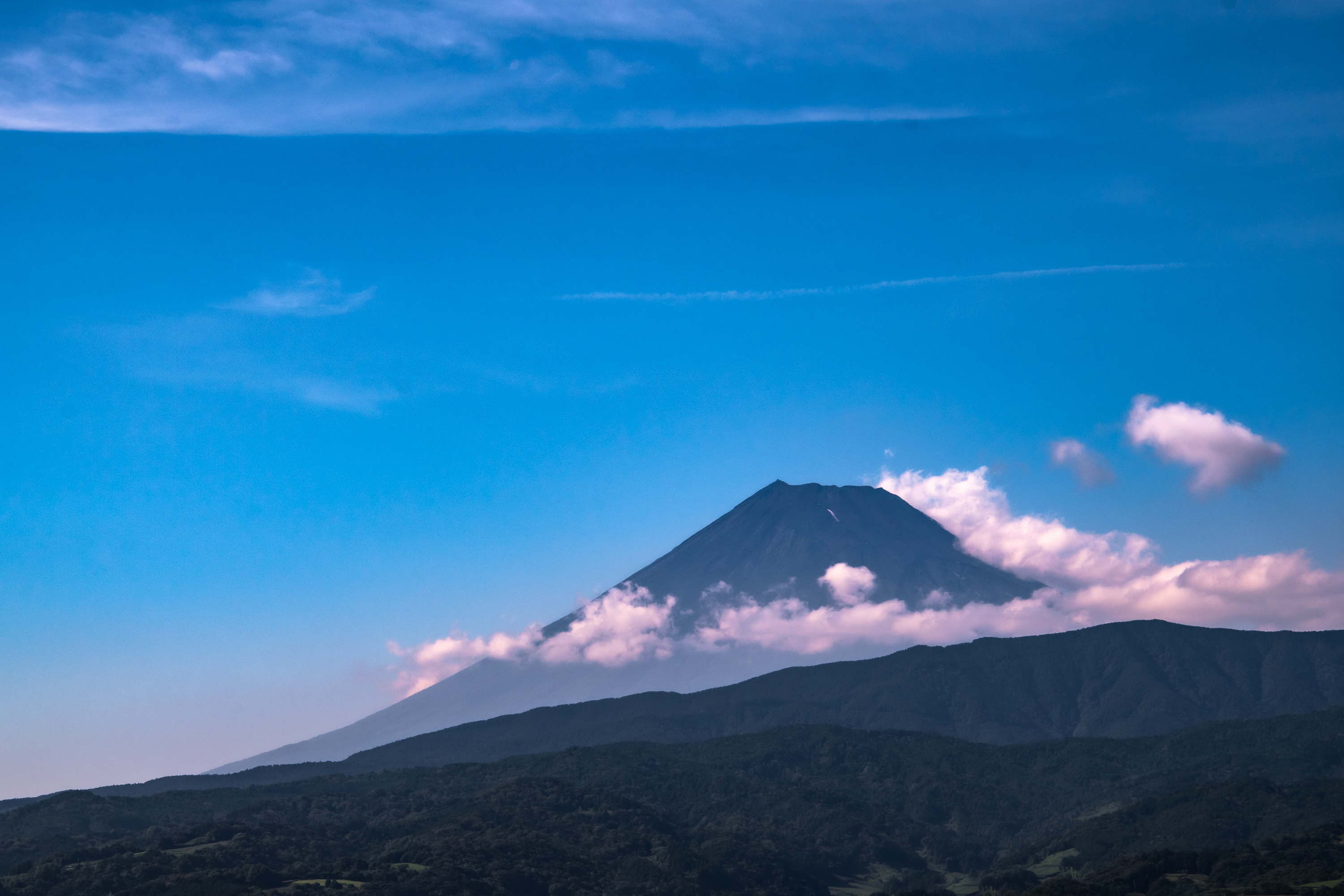 本日炎天下の富士山