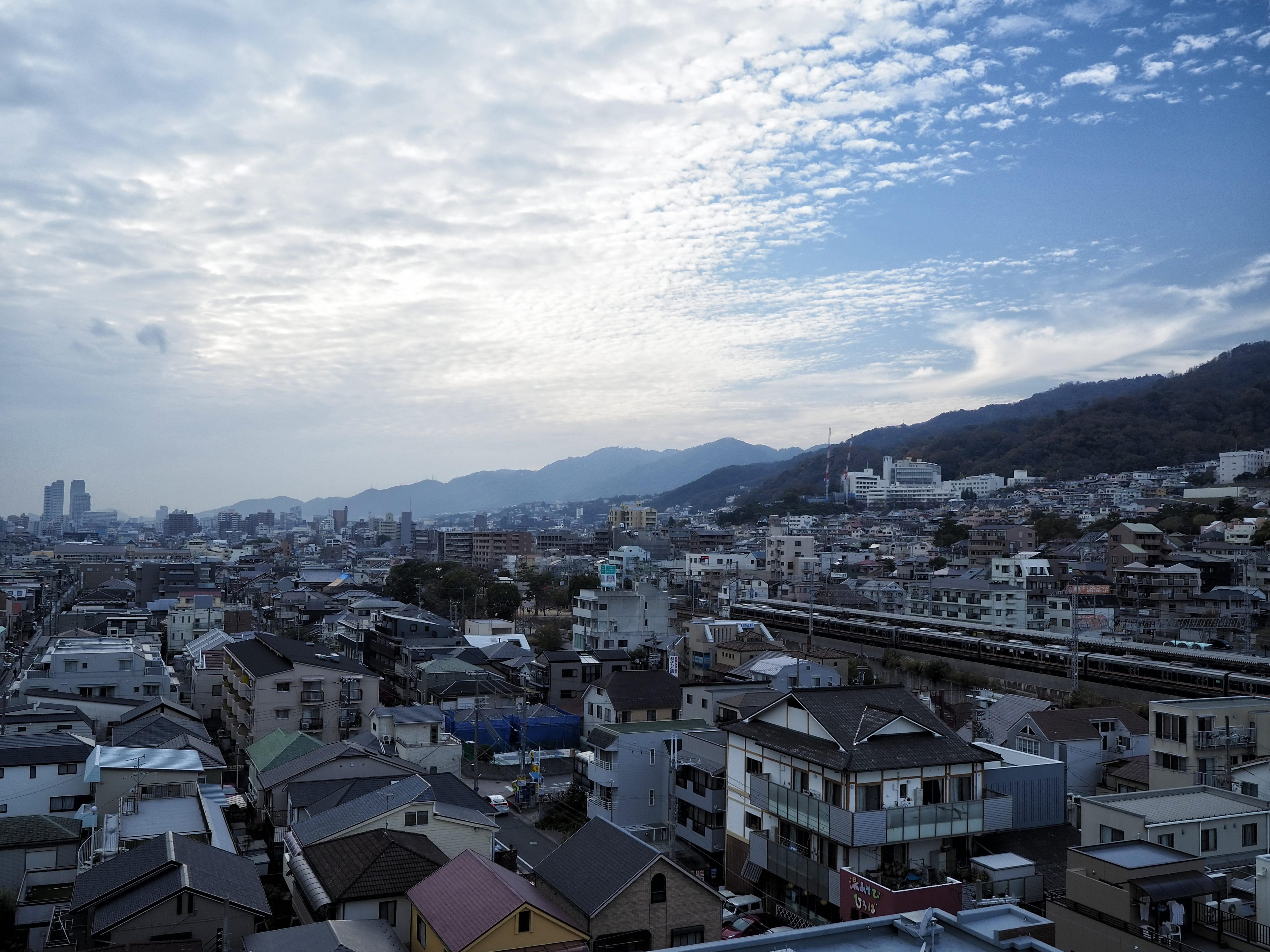 立体駐車場からの景色。