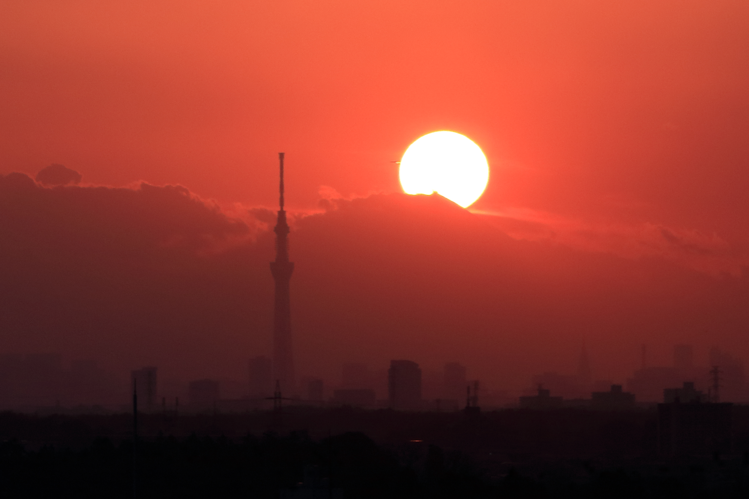 ダイヤモンド富士・・・