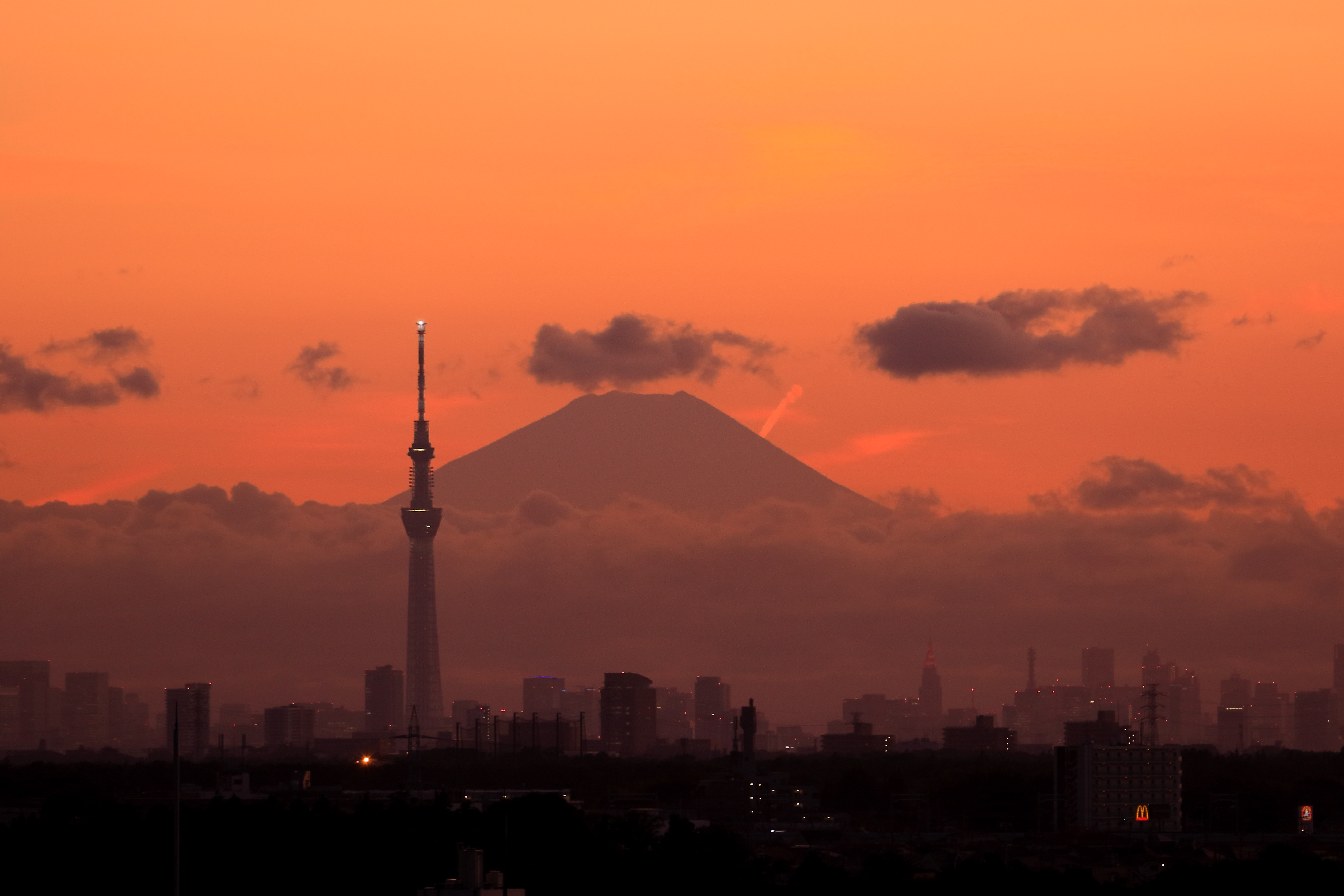 流れる雲・・・