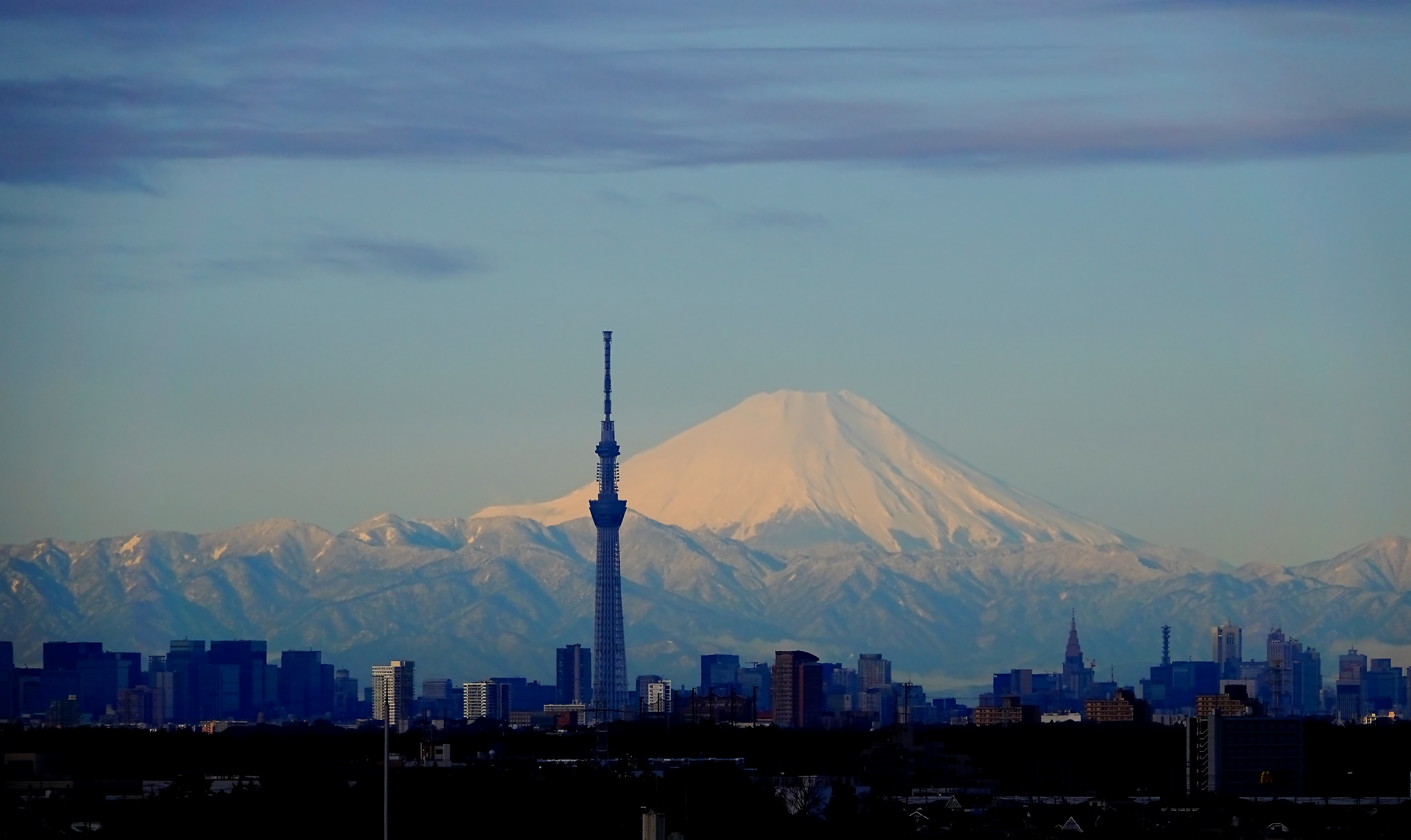 昨日朝の富士山