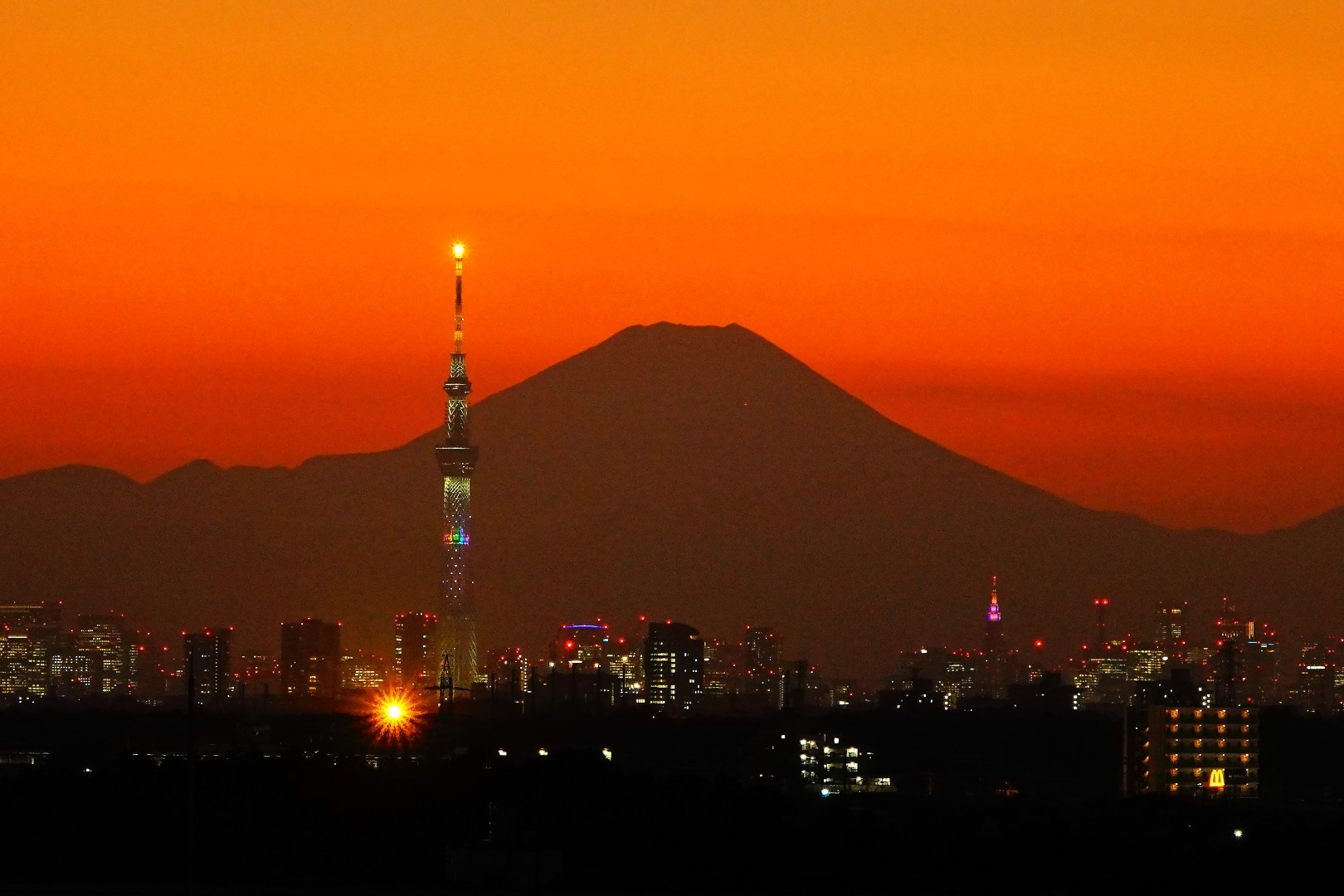 染まりゆく夕暮れ