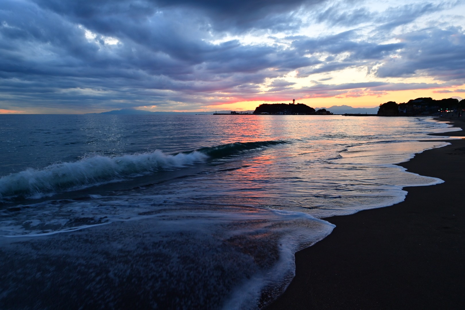 江ノ島遠望夕景