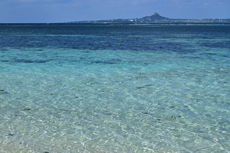 備瀬海岸にて