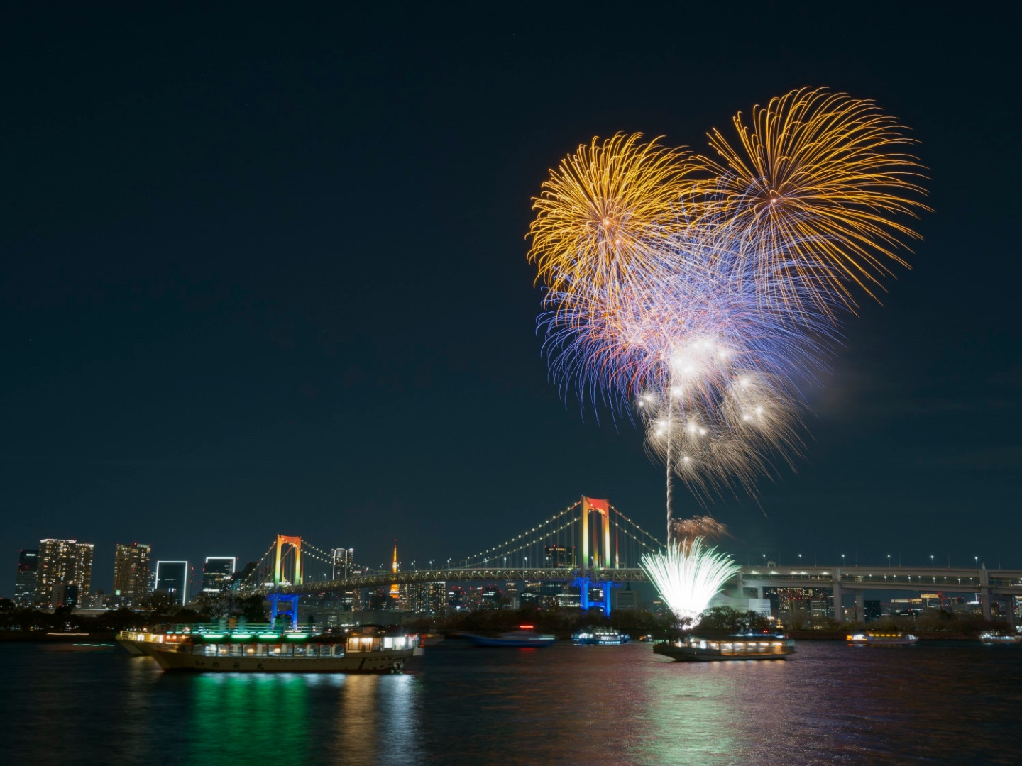 七色橋と火花