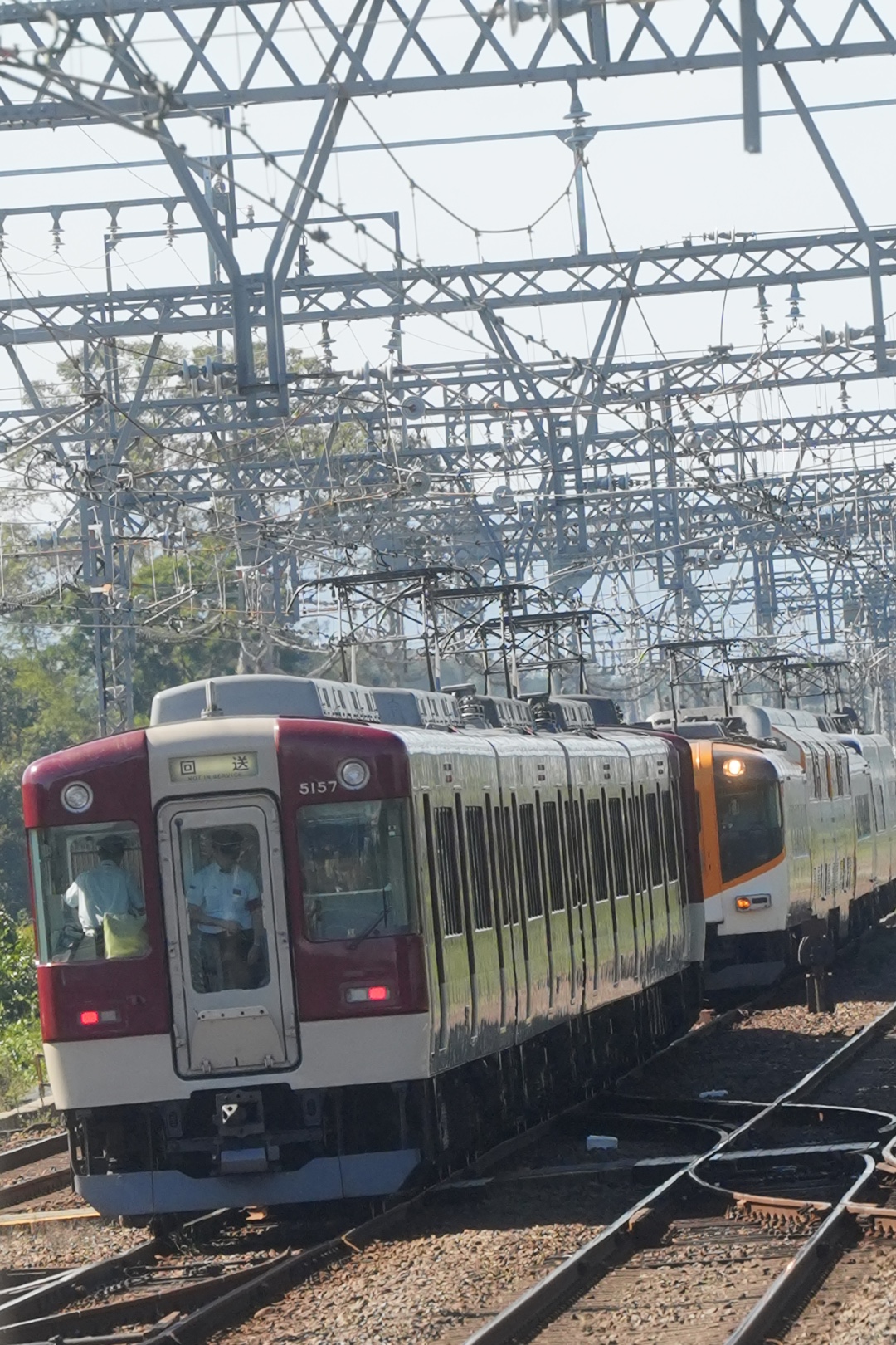 明星駅から回送